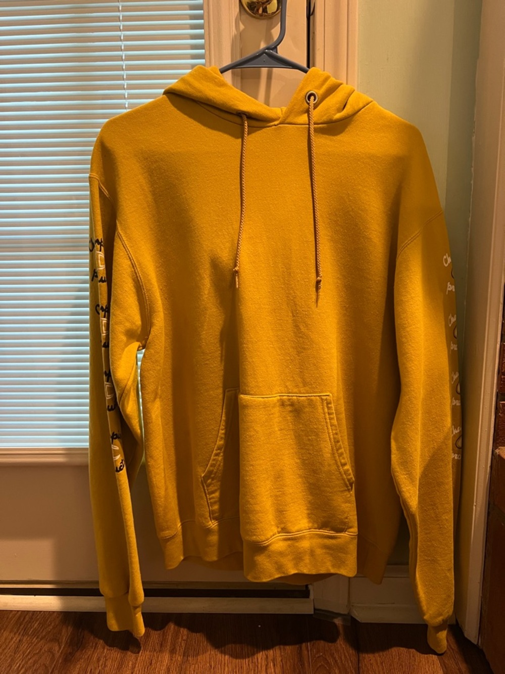 Champion Yellow Hooded Sweatshirt